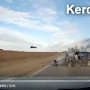 На Керченской трассе в лобовую столкнулись микроавтобус и легковушка (момент аварии)