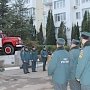 В честь Дня спасателя прошло торжественное возложение цветов к памятнику «Ветеранам пожарной охраны Севастополя»