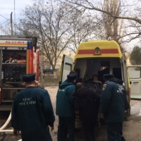 В городе Евпатория на пожаре спасено 2 человека