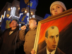 На Украине прошли шествия в честь дня рождения Бандеры