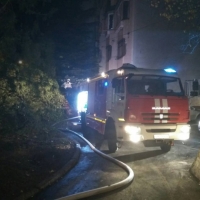 На пожаре в г. Симферополь эвакуировано 50 человек