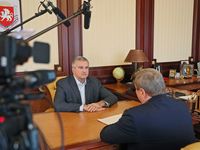 Сергей Аксёнов провёл рабочую встречу с министром транспорта РК Игорем Захаровым