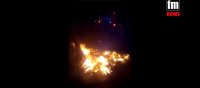 В Керчи горела свалка, которую оставили работники управляющей компании поблизости от дома