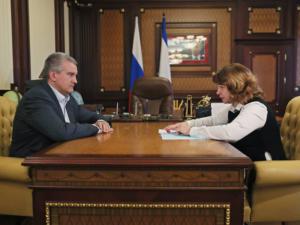 Заместитель Аксёнова сообщила главе Крыма о проблемах жителей сёл Нижнегорского района