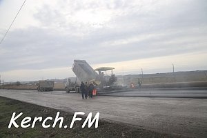 На Буденного в Керчи начали укладывать асфальт