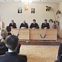 В Севастополе в рамках акции «Студенческий десант» полицейские встретились с учащимися кадетского класса