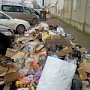В Керчи на тротуаре по Пролетарской устроили свалку с останками животных