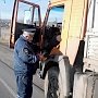 В Керчи сотрудники ГИБДД поймали пьяного водителя грузовика