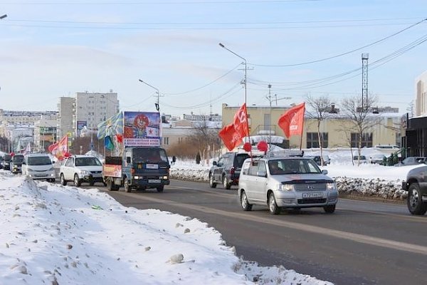 Праздничный автопробег в Магаданской области