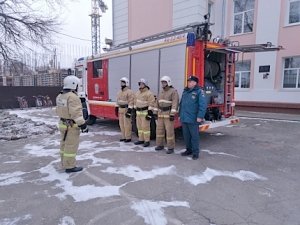 Пожарно-тактические учения в пгт. Кировское