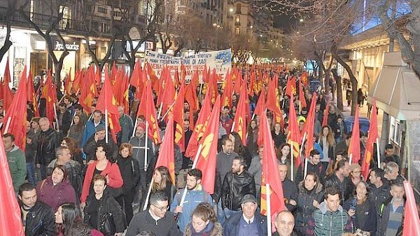В Салониках прошёл крупный митинг Компартии Греции