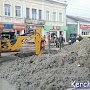 На Пролетарской в Керчи вновь частично перекрыли дорожное движение