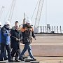 Президент России осмотрел готовый участок автодорожной части Крымского моста