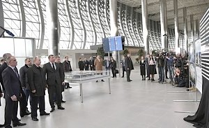 Владимир Путин посетил новый аэровокзальный комплекс международного аэропорта «Симферополь»