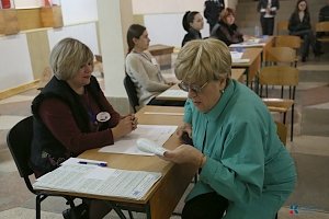 Симферопольцы активно голосуют на выборах Президента России