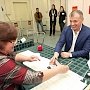 Владимир Константинов принял участие в голосовании на первых в Крыму выборах Президента РФ