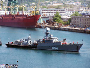 МПК Ейск Черноморского флота выполнил стрельбы в море