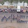 В Крыму прошёл пожарно-спасательный флешмоб МЧС Россси