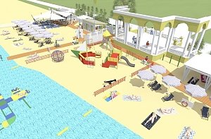Первый в Крыму специализированный детский пляж к началу курортного сезона откроется в Евпатории