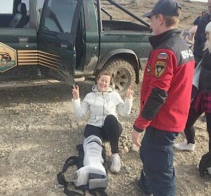 Спасатели оказали помощь туристке, пострадавшей на горе Южная Демерджи