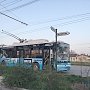 На Проспекте Победы в столице Крыма троллейбус «догнал» маршрутку, есть пострадавшие