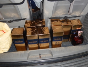 Житель Украины пробовал провезти 18 литров алкоголя на полуостров