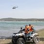 Крымские спасатели проводят операцию по ликвидации условного подтопления