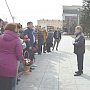 Алтайский край. Барнаульские коммунисты и комсомольцы провели торжественный митинг в честь 148-й годовщины В.И. Ленина