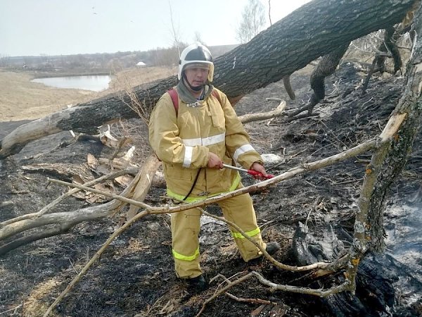 Тульская область. Коммунисты дежурят в составе добровольных пожарных дружин