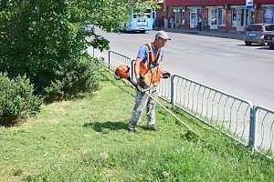 Симферопольский «Город» выкосил 17,5 тыс. квадратных метров травы