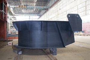Керченский завод «Залив» изготовил первую партию тумб для отбойников фарватерных опор Крымского моста