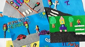 При помощи пластилинографии дети Севастополя изучают Правила дорожного движения