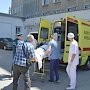 Спецборт МЧС России совершает санитарно-авиационную эвакуацию тяжелобольного ребенка из Севастополя