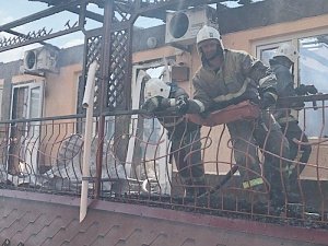 Пострадавший на пожаре в евпаторийском частном пансионате 7-летний ребёнок находится в тяжёлом состоянии