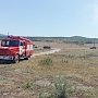 Огнеборцы каждый день ликвидируют в Крыму более 40 загораний сухой растительности