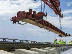 Минтранс: возведение железнодорожной части Крымского моста вышло на пиковую мощность