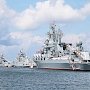 Более 50-ти боевых кораблей, катеров и судов Черноморского флота участвовали в четырёх военно-морских парадах