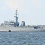 Морской тральщик «Вице-адмирал Захарьин» провёл через «мины» десантный корабль «Николай Фильченков»