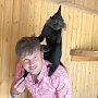 Хохлатый мангобей обезьянка-Танюшка стала новой жительницей Бахчисарайского зоопарка