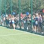 В Керчи открыли спортивную площадку для мини-футбола