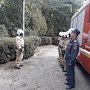 Крымскими спасателями успешно ликвидирован условный пожар в санатории «Старый Крым»