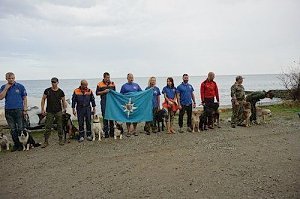 Тренировочные сборы для собак-спасателей открылись под Алуштой