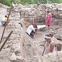 Раскопки на городище Эски-Кермен