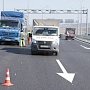 Сняты ограничения в движении транспорта по керченскому автоподходу к Крымскому мосту