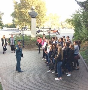 Музей Гражданской обороны Севастополя посетили студенты Севастопольского государственного университета