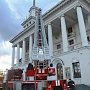 В Севастополе в здании Матросского клуба прошли пожарно-тактические учения