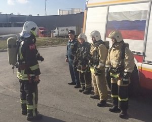 В г. Симферополь проведены пожарно-тактические занятия в Торгово-развлекательном центре