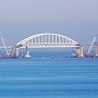 Проход под Крымским мостом перекрыт огромным сухогрузом