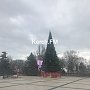В Керчи на площади устанавливают «Поющую елку»