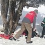 Крымчанка травмировала ногу во время катания на тюбинге в районе Ай-Петри